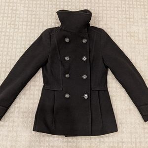 H&M Women's Black Pea Coat Size 2